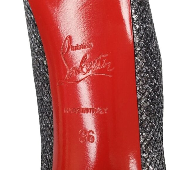 Christian Louboutin Daffodile 160 Metallic Platform Pumps Heels - Picture 6 of 7